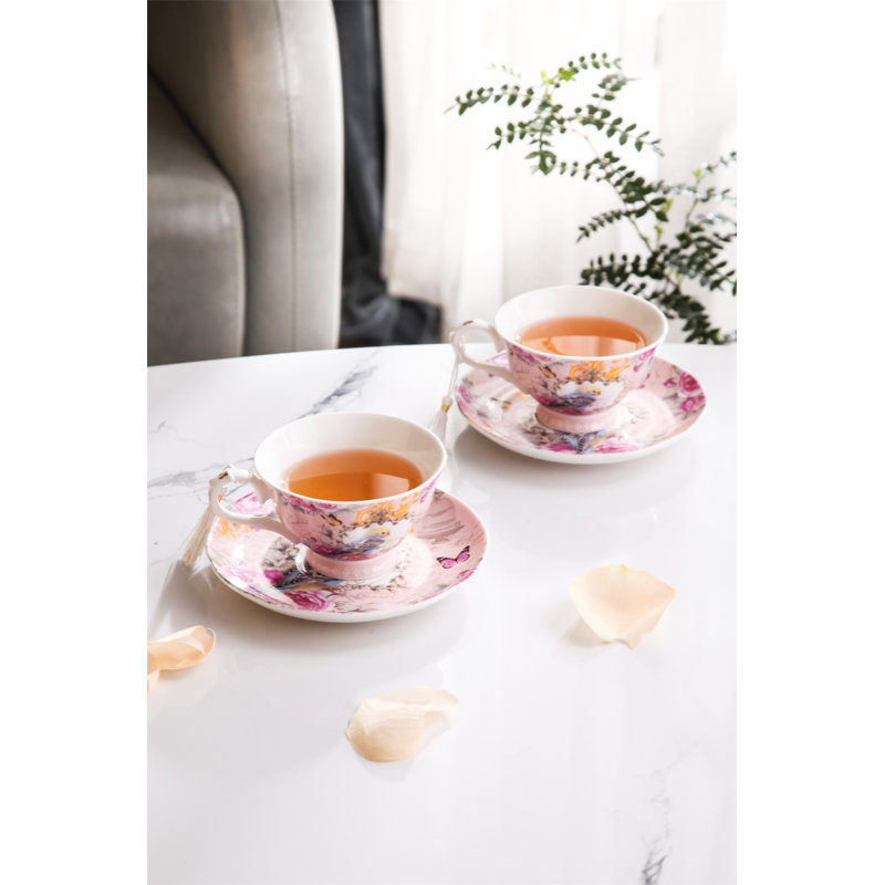 Alhambra Bone China Teacup and Saucer