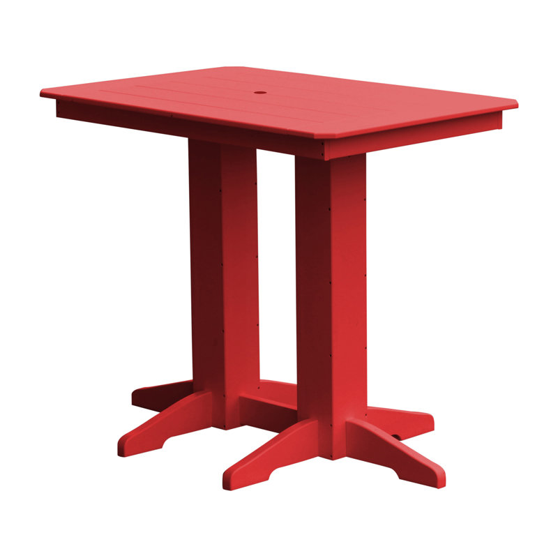 Table de bar Nettie, Rouge vif, l 33 po x L 48 po x H 42 po