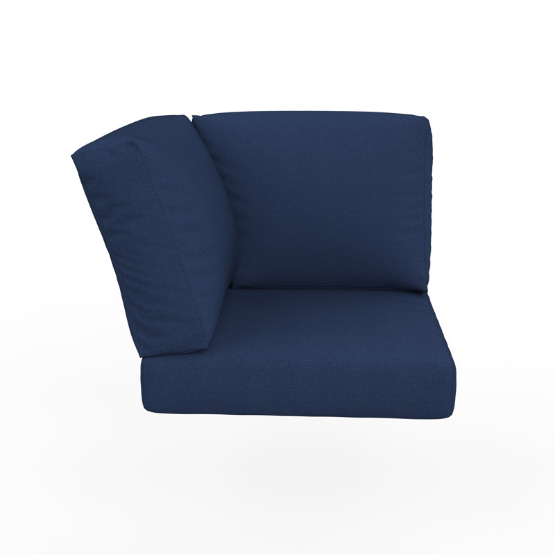 Sunbrella® Outdoor Corner Chair Cushions, Canvas Navy