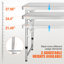 Table de camping, table de camping pliante à montage rapide avec sac de transport, 3 hauteurs réglables, table de camping en panneau de fibres à densité moyenne, idéale pour les pique-niques en plein air, les barbecues, le camping et les voyages en véhicule récréatif