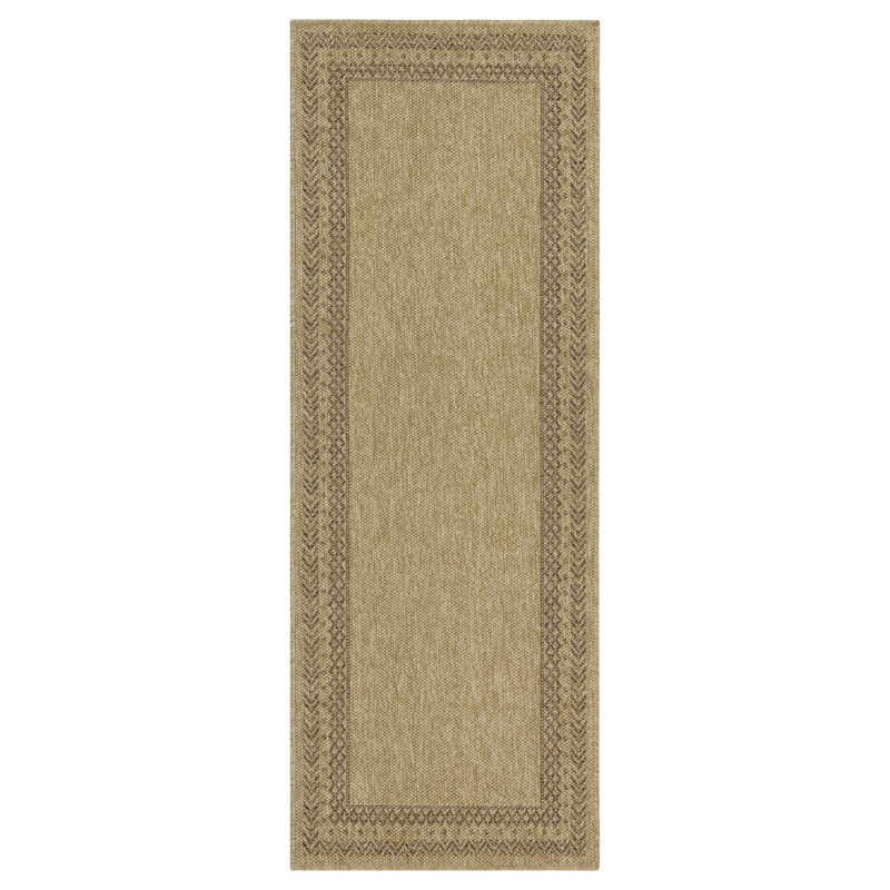 2 Ft. 7 In. X 7 Ft. 3 In. Area Rug Jute Indoor/Outdoor, Natural/Light Brown, Runner 2'7" x 7'3"