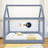 Full Upholstered Daybed with LED Light-1503821790