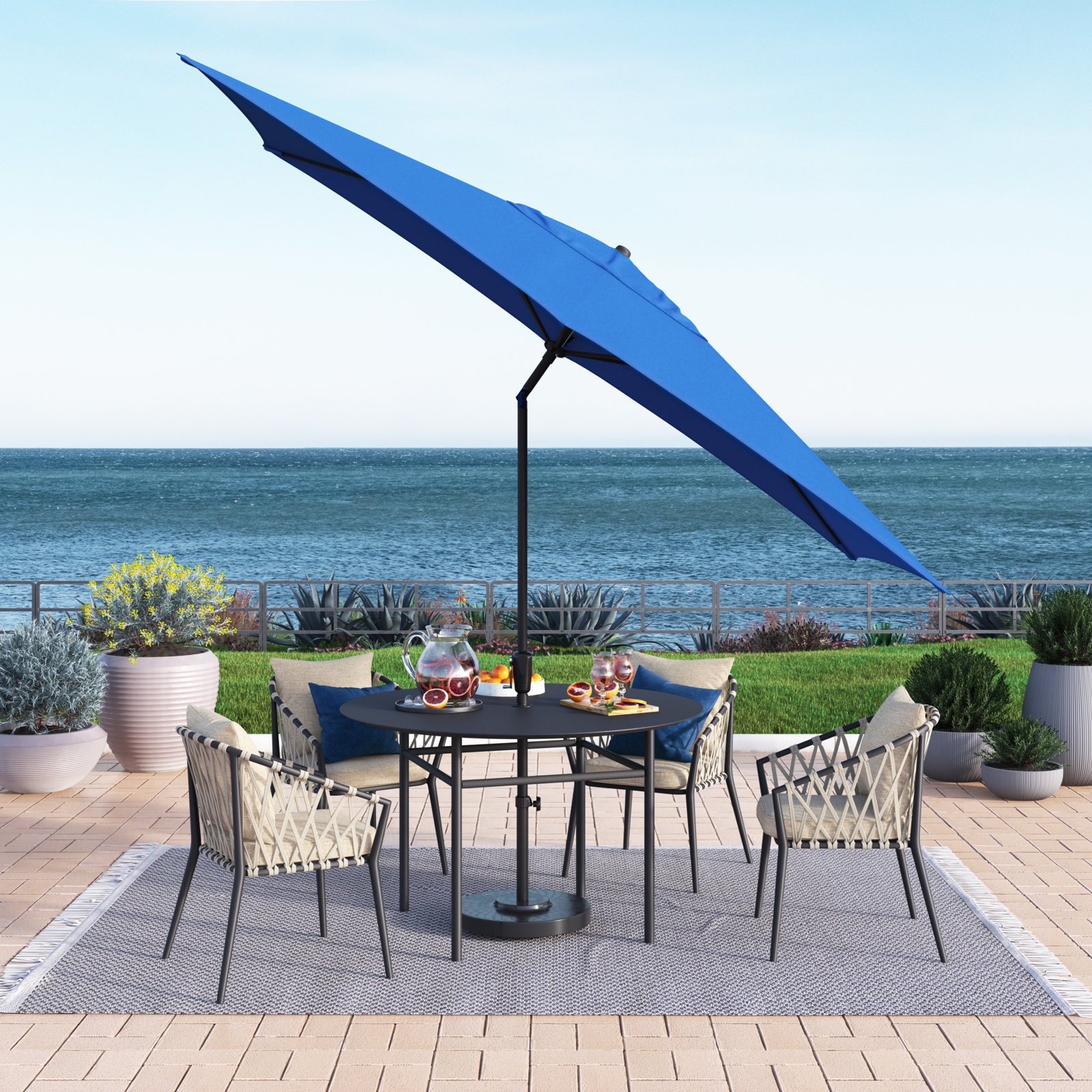 Toscana 5.8' Umbrella, Pacific Blue