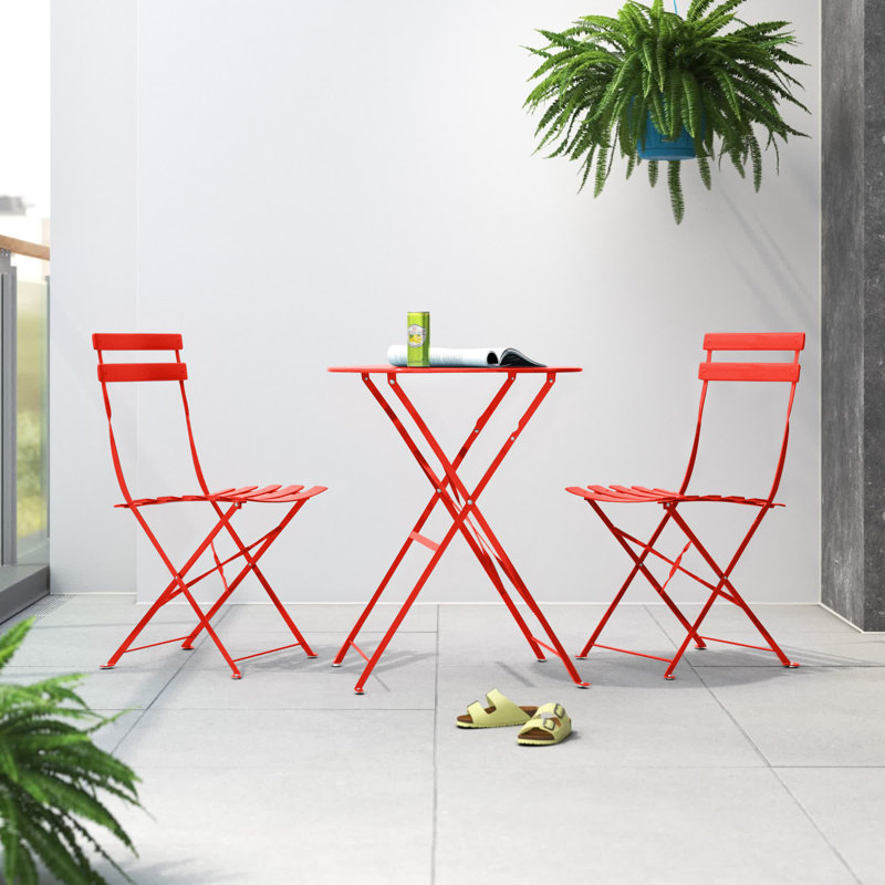 Aadhvika Bistro Set, Red