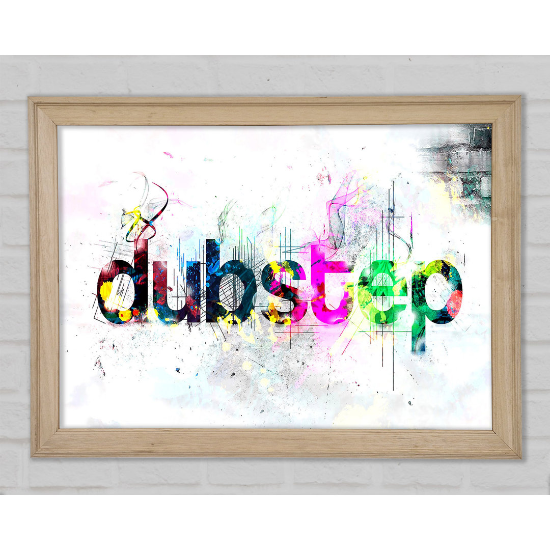 Dubstep Farbig - Einzelne Bilderrahmen Kunstdrucke