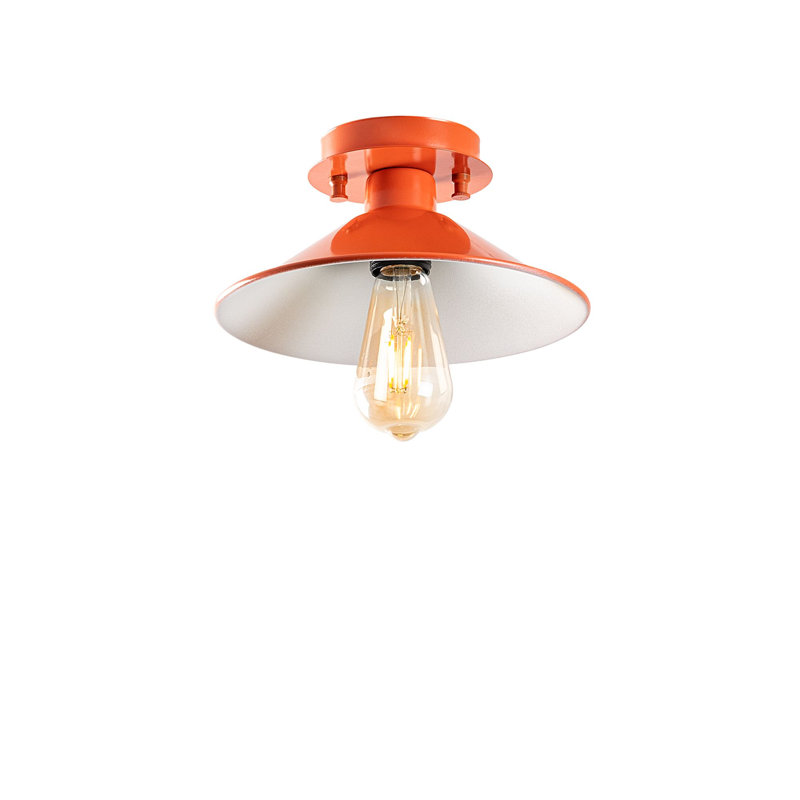 Elegant Metal Chandelier, 9.4 x 9.4 x 4.7 inches, Orange Finish | E27 Socket, Max 40W (Bulb Not Included) | Stylish Lighting for Dining Room & Living Room, IP20 Rated, Modern Design for Home Décor