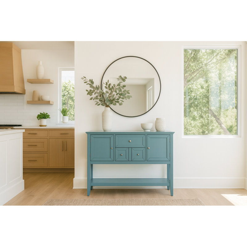 44"W ChicCraft Buffet Sideboard with Storage - Blue, Blue
