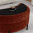 33.9" W Half-moon Storage Ottoman Bench With Metal Legs-119776318