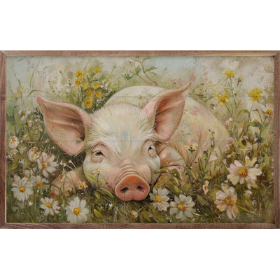 Cochon relaxant par Petals Prints Design