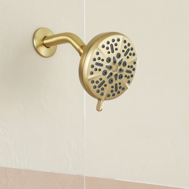 Fixed Shower Head 1.75 GPM GPM, Brushed Gold