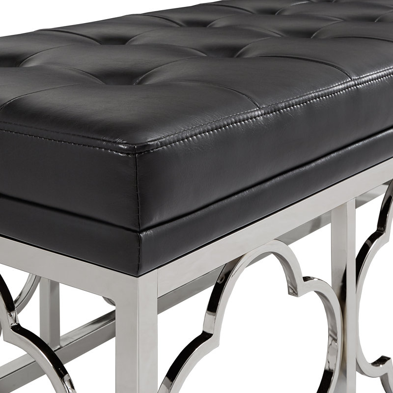 Banc rembourré Hayes, Noir