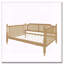 Lit de jour en rotin de style traditionnel avec lit gigogne double pour un espace limité, chambre d'amis, aucun sommier nécessaire, noyer antique-1608794137
