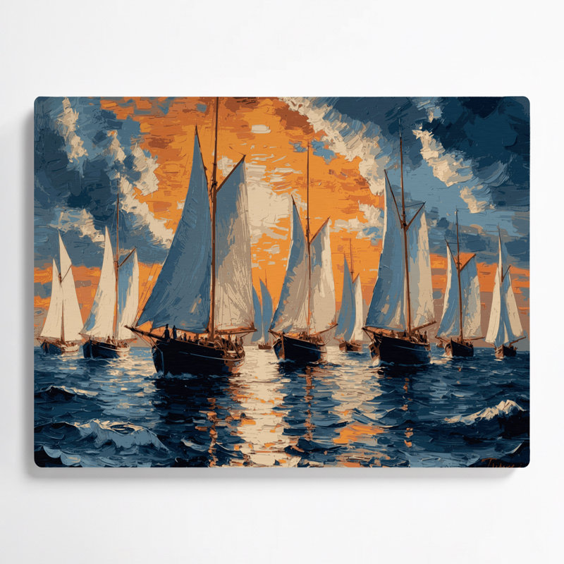 Art mural nautique gris nautique