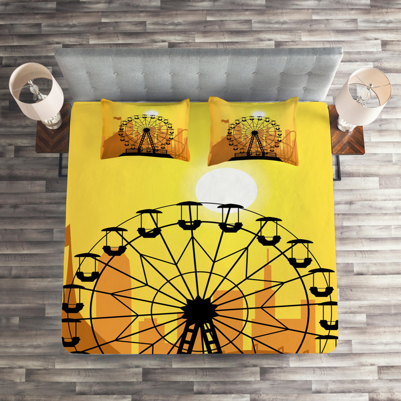 Modern & Contemporary Polyester Coverlet, King Bedspread + 2 Shams