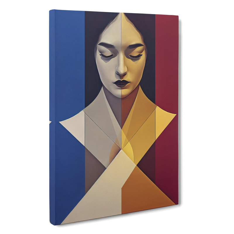 Angles Of A Woman Abstract - Wrapped Canvas Print, 60cm H x 40cm W x 3cm D, Wrapped Canvas