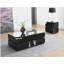 Black mirror effect side table