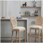 Ensemble de 2 tabourets de bar en bois massif avec tabourets de cuisine en bois massif
