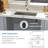 28" L x 19" W Undermount Kitchen Sink Workstation Single Bowl Sink 16 Gauge Stainless Steel Sink-131455837