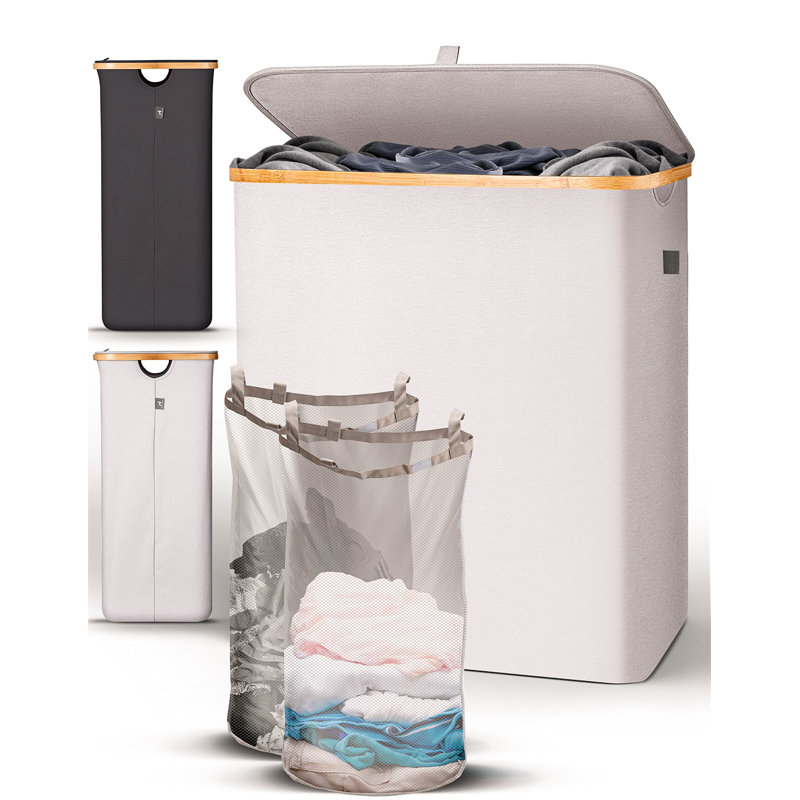 Laundry Sorter with Handles, Beige