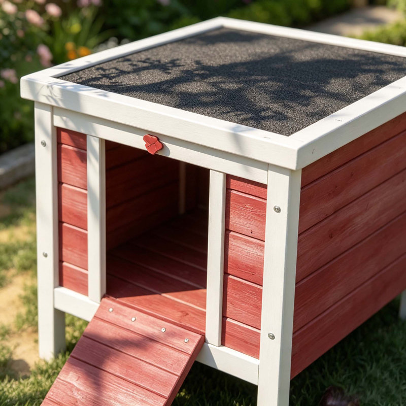 Petite niche pour chien en bois
