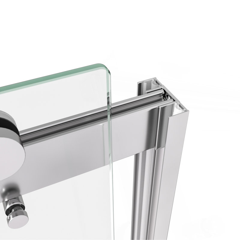 Porte de douche à dérivation, Chrome chrome