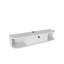 Meuble télé moderne, blanc, 47,2 po x 9,6 po x 23,4 po | 100% panneau de particules enduit de mélamine, épaisseur: 0,7 pouce | Design élégant pour le salon, durable et élégant | Parfait pour les centres de divertissement-114228198