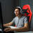 Inbox Zero Adjustable Reclining Faux Leather PC & Racing Game Chair with Footrest-1885298268