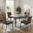 Patio Outdoor/indoor Table W/1.69″  Umbrella Hole, 30"x 55" Rectangular Tempered Glass Patio Dining Table For 6,  Outdoor Metal Furniture, All-weather Use, For Patio, Garden, Backyard, Poolside(gray)-1633159792