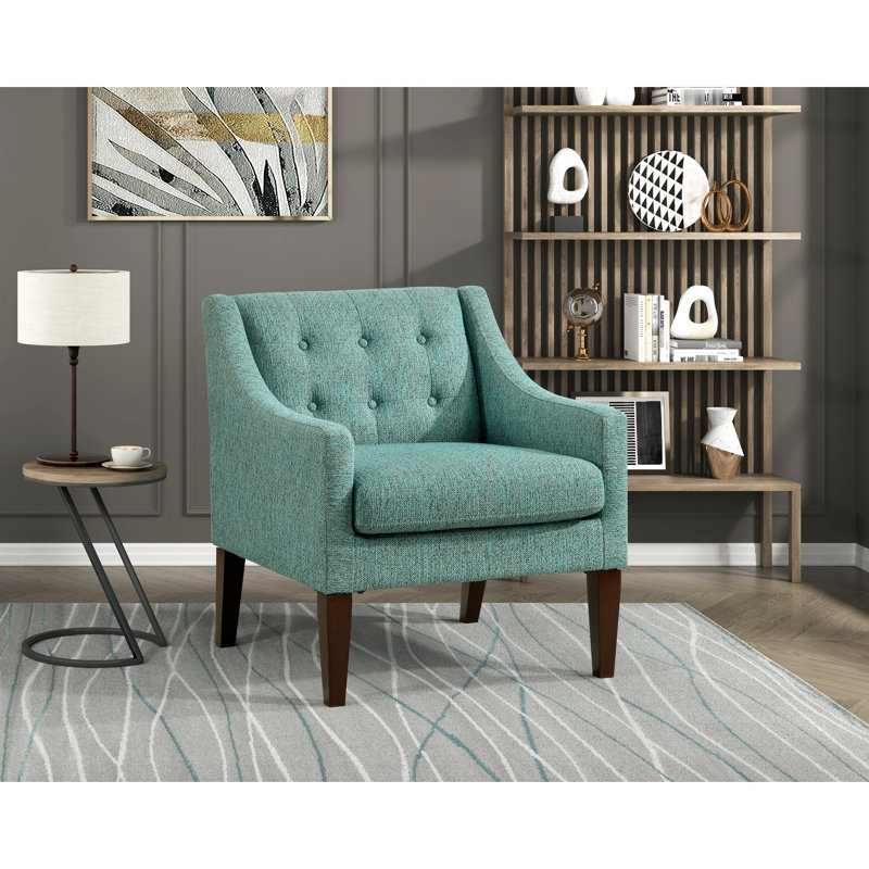 Chaise d'appoint tendance avec assise de 19 po de hauteur et base en contreplaqué - cadre de 19,5 po de profondeur