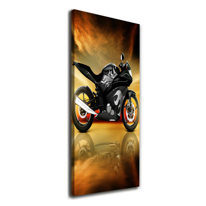 Motorcycle - Wrapped Canvas Print