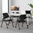 Niaja 63'' Flip-top Nesting Mobile Training Table BIFMA-Certified (Set of 4)