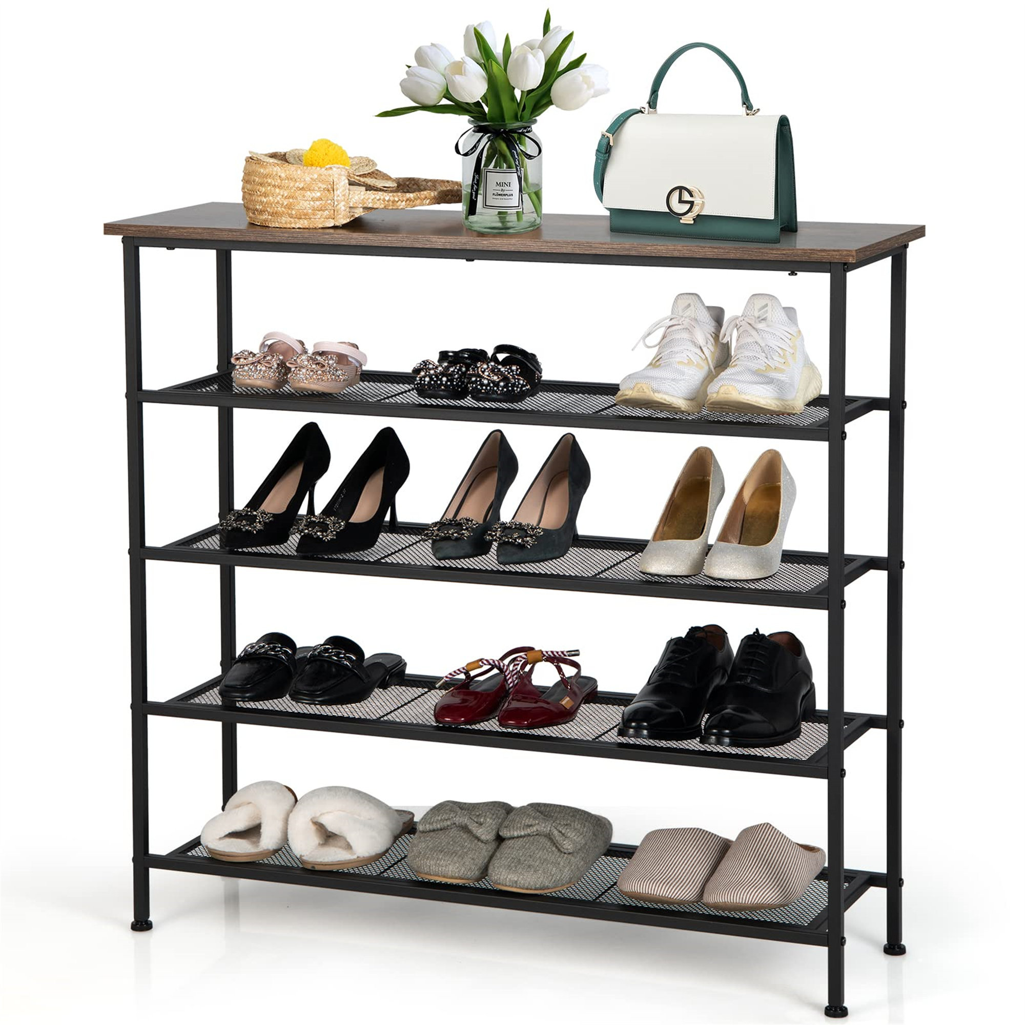 12 Pair Shoe Rack