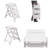 3 - Step Manufactured Wood Folding Small Step Ladder