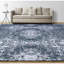 Tapis turquoise / beige noué à la main-106953595