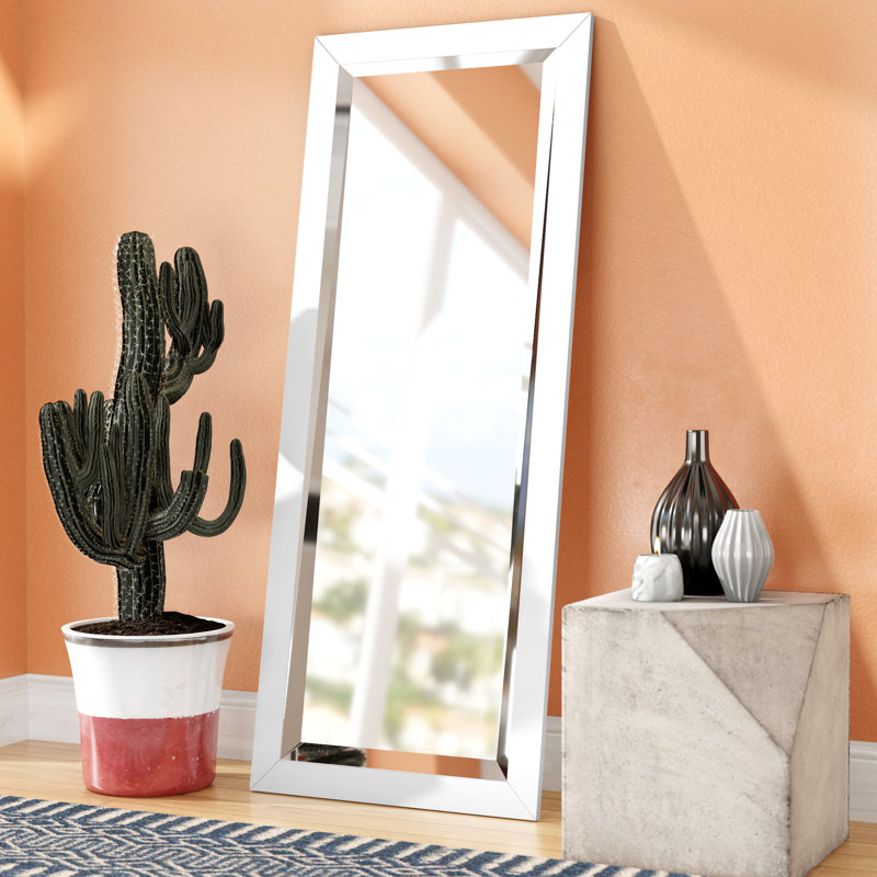 Conah Flat Mirror, White