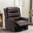 Manual Swivel Rocker Recliner – Adjustable Leather Lounge Chair with 360° Rotation-406693941