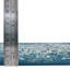Tapis bleu à motif géométrique -650568870