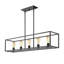 Luminaire suspendu linéaire à 5 lumières pour îlot de cuisine Stagner-353155204
