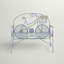Banc de jardin en acier inoxydable Tyna
