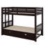 Lit simple superposé avec lit gigogne extensible-1890052760