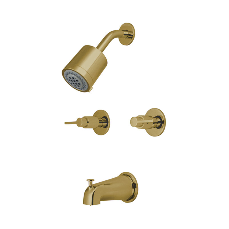 Dubai Tub and Shower Faucet Trim, Polished Chrome