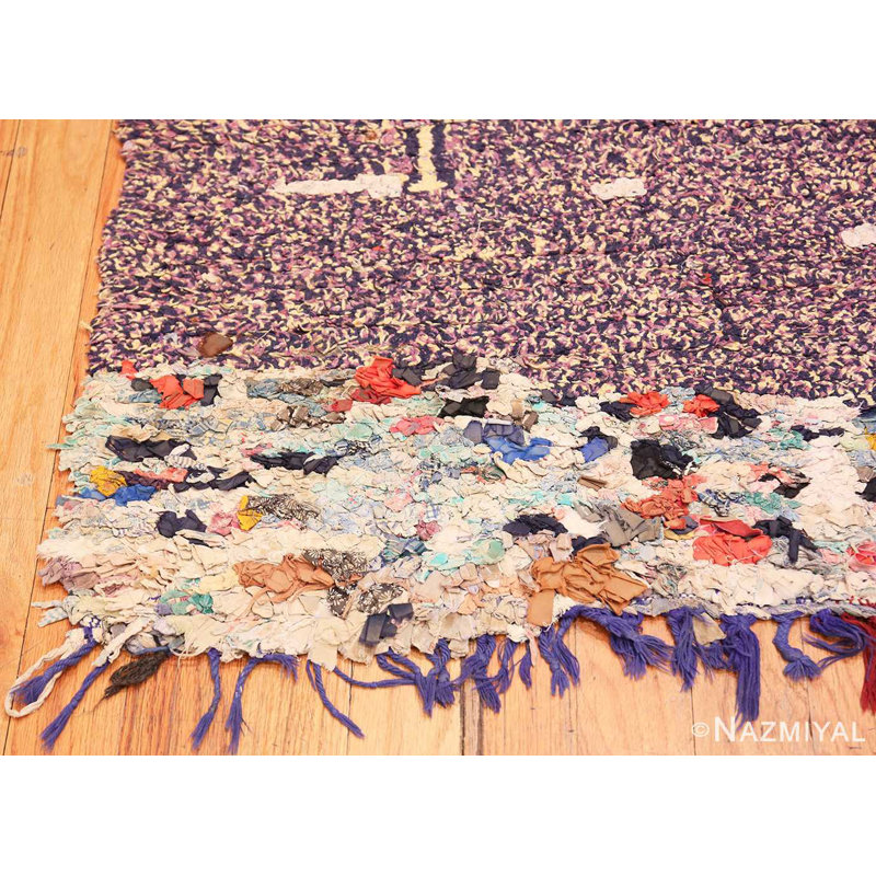 Tapis tribal rétro marocain coloré
