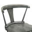 Deux chaises d'appoint rustiques rétro en bois massif gris pour la cuisine et la salle à manger-1777753070