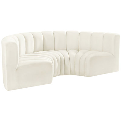 Hiten Upholstered Curved Sectional Reversible
