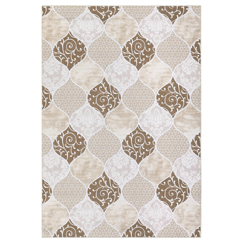 Ultra-Thin Large Area Rug, Soft Modern Rugs ,Washable Non-Slip Carpet, Low Pile Area Rug with Rubble Backing