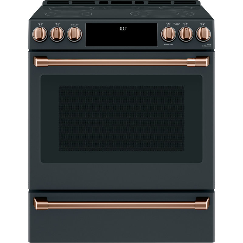 Front Control Electric Range Handle Kit, Brushed Copper