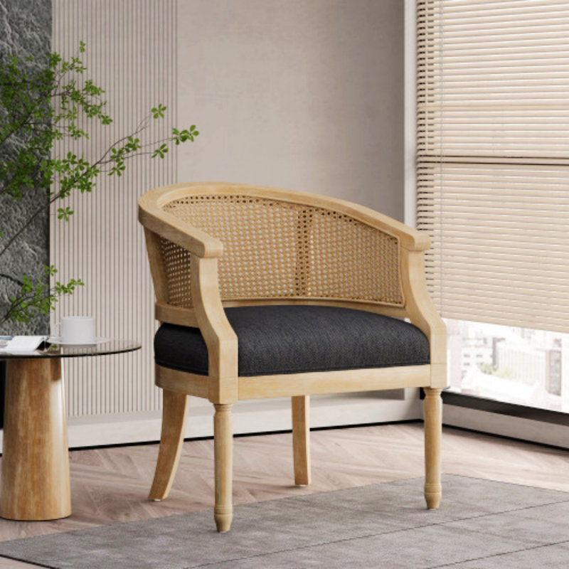 Fauteuil d'appoint Verano, 100% polyester gris