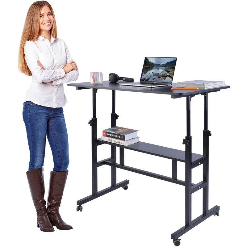 Melvie Computer Desk, Black