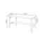Bureau double en bois massif avec rangement double couche-1373263297