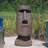 35.6" H Easter Island Head Statue - Iconic Moai Design Statue For Garden Yard Patio Lawn Porch Decor